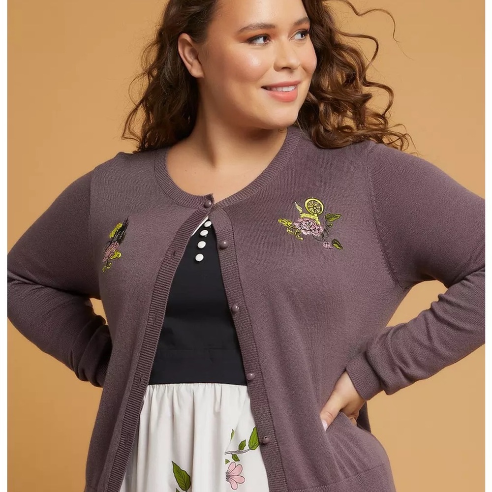 Her Universe retro aurora dress and sweater 2x